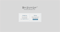 Desktop Screenshot of benevanslaw.com