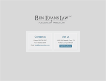 Tablet Screenshot of benevanslaw.com